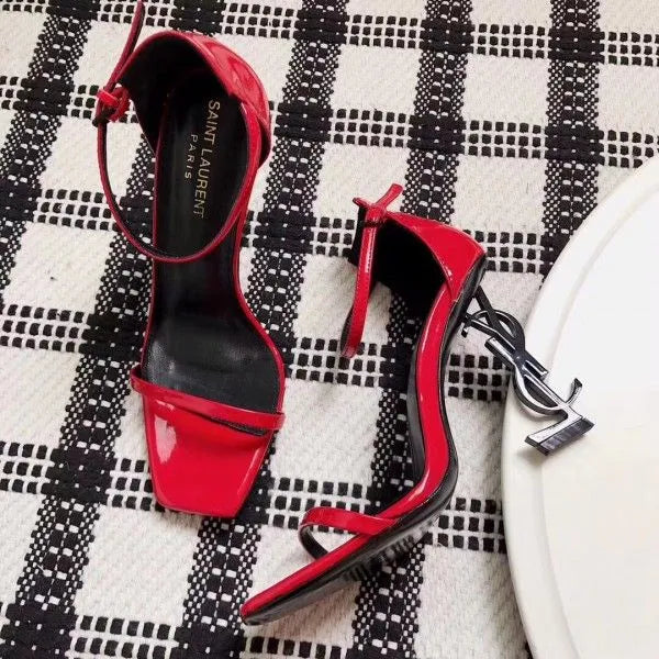 Red 110mm Leather Sandals N59735