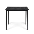 Acacia Wood Rectangle Bar Table Dark Gray U8332