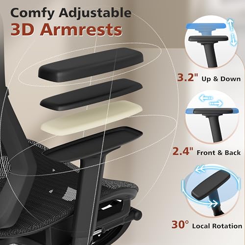 Ergonomic Mesh Office Chair with Foot Rest Y741454