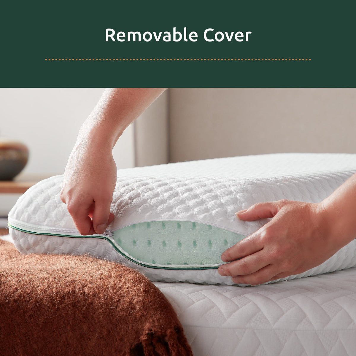 Gel Memory Foam Bed Pillow N8032