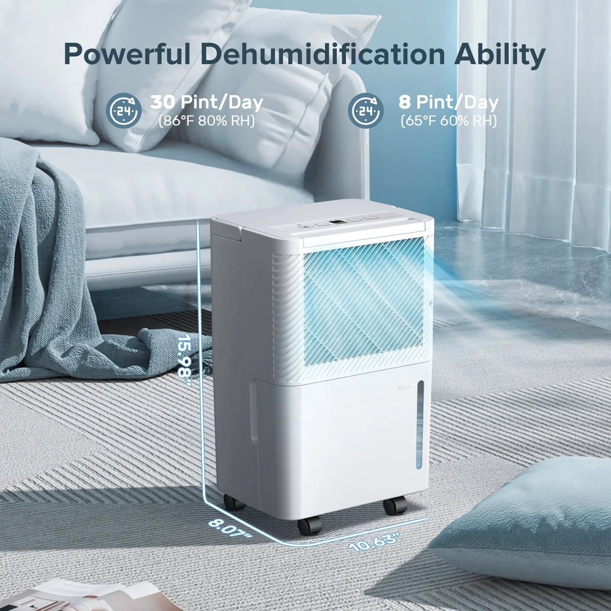 30 Pint Portable Dehumidifier R1696