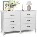 White 6 Drawer Wooden Dresser I366480