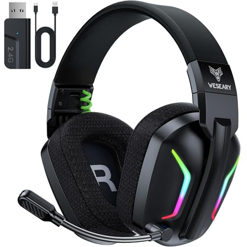 2.4GHz Wireless Gaming Headset with ENC Noise Canceling Microphone D194609