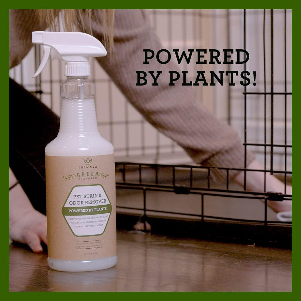 Natural Pet Stain and Odor Remover Enzyme Cleaner Spray 32 OZ Pack of 2 P697581