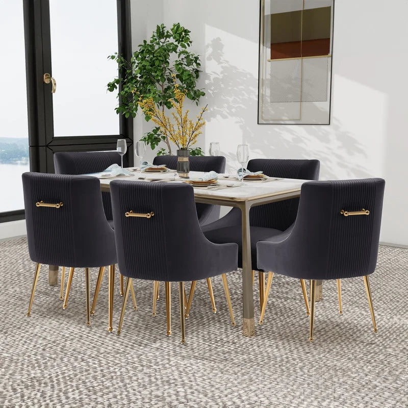 Velvet Dining Chair Set of 6 J5654