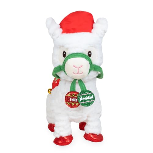 Animated Christmas Walking Musical Plush Llama Toy N198995