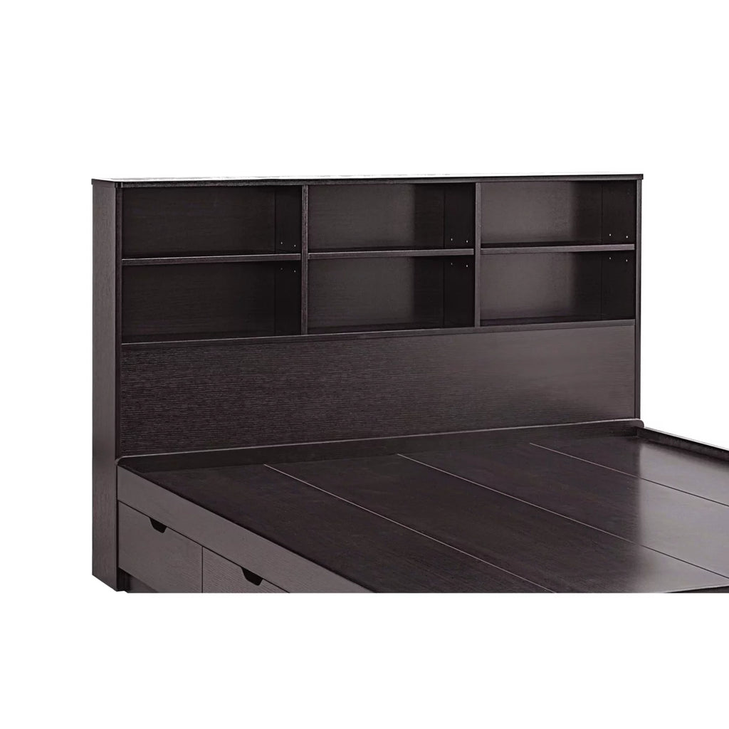 Twin Bookcase Headboard with 6 Open Compartments R504
