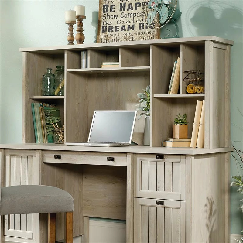 Executive Desk with Hutch and Accent Chest H428