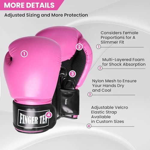 Black Leather Boxing Gloves C285
