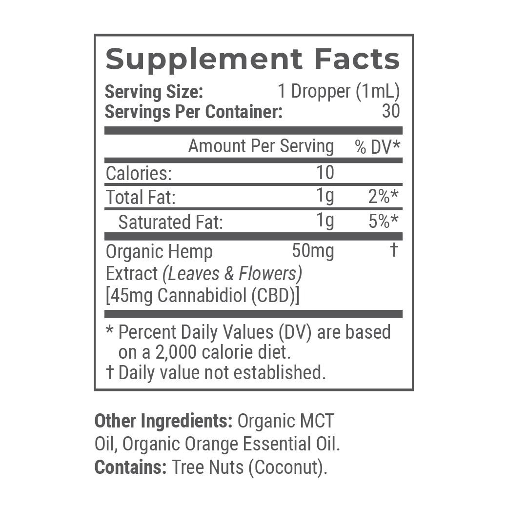 Organic CBD Tincture S38550