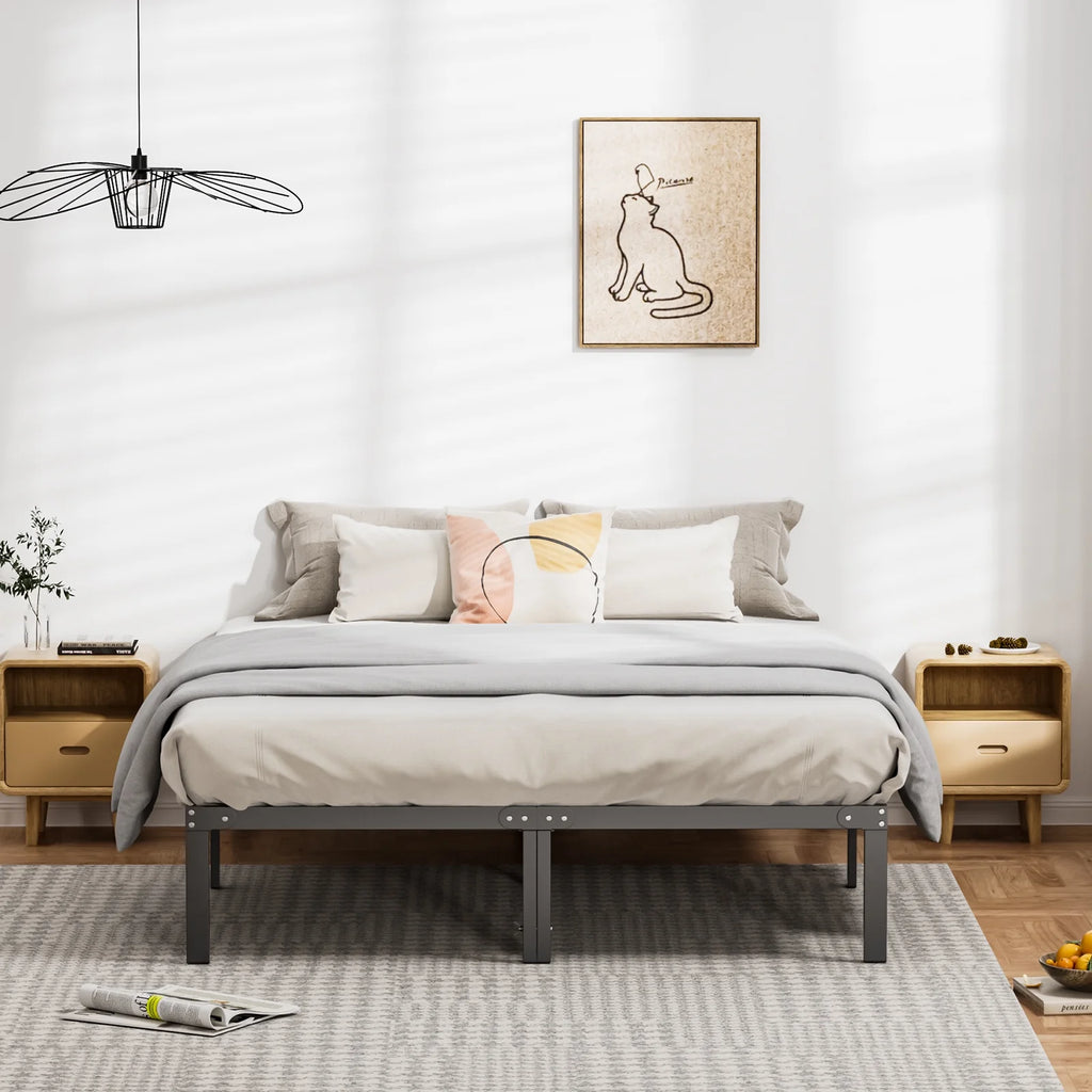 Queen Metal Platform Bed Frame U6844