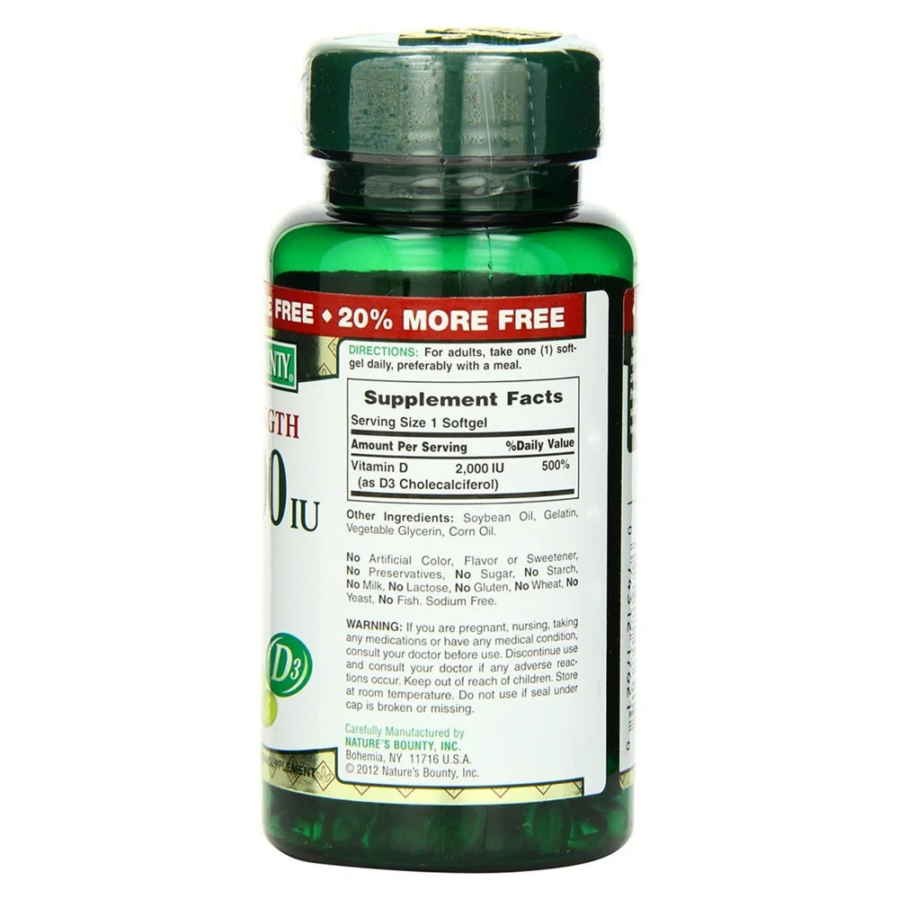 Vitamin D3 2000 IU Softgels Pack of 3 X21311