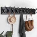 Rustic Wall Mount Coat Rack with 10 Hooks M73127