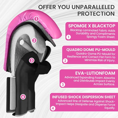 Black Leather Boxing Gloves C285