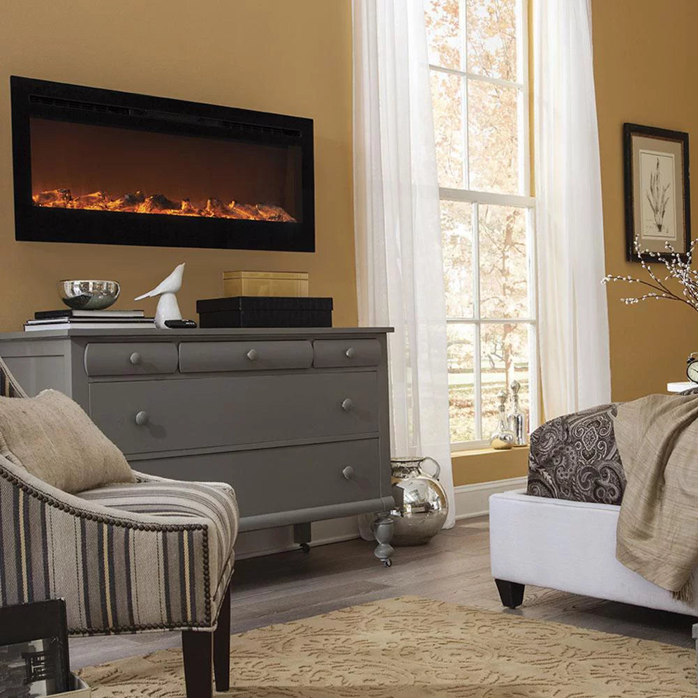 50" Smart WiFi Enabled Electric Fireplace F7665