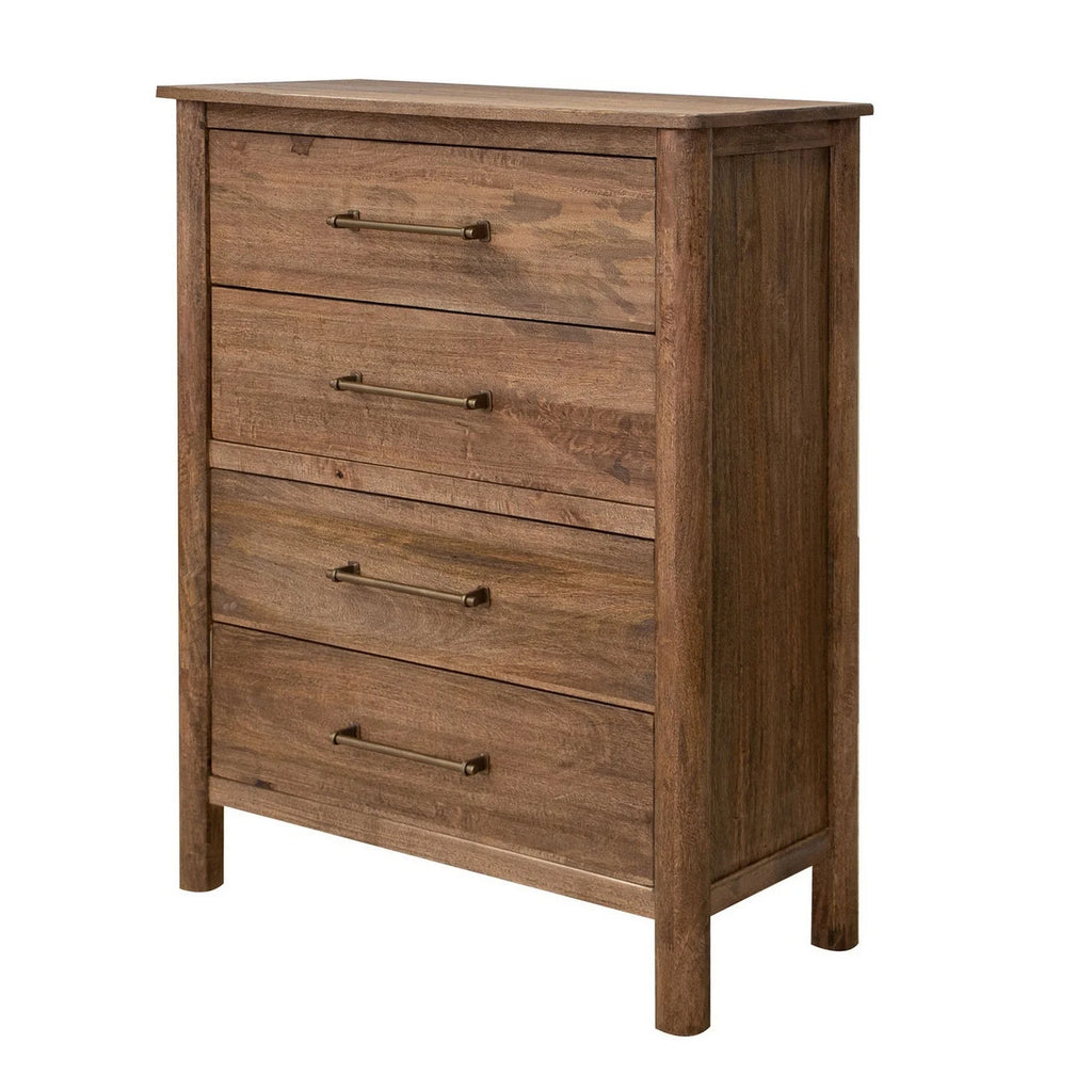 47 Inch Tall 4 Drawer Wood Dresser D683034