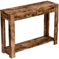 40"L 2-Drawers 1-Shelf Brown Reclaimed Wood Console Table C776315