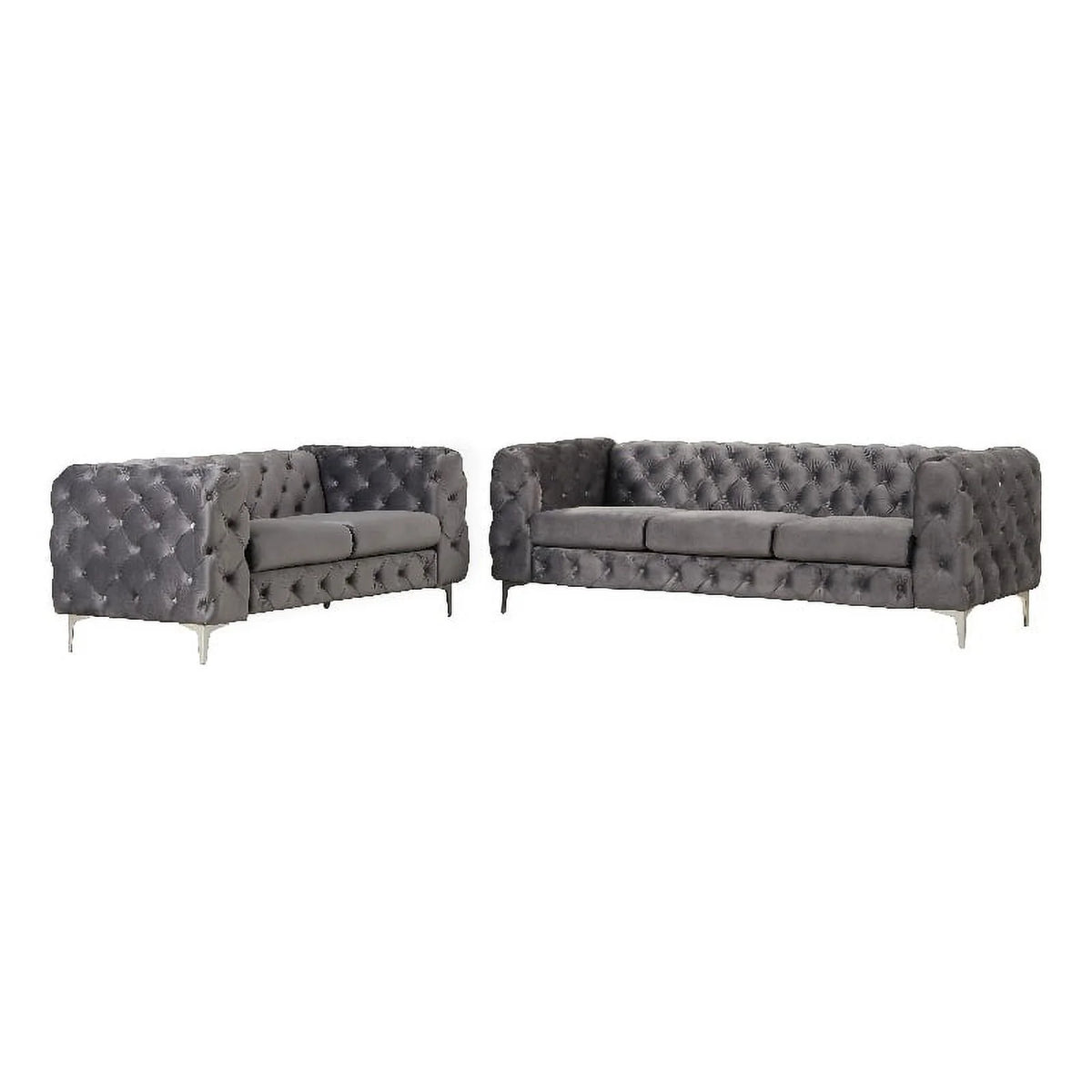 Velvet Loveseat Sofa P376649