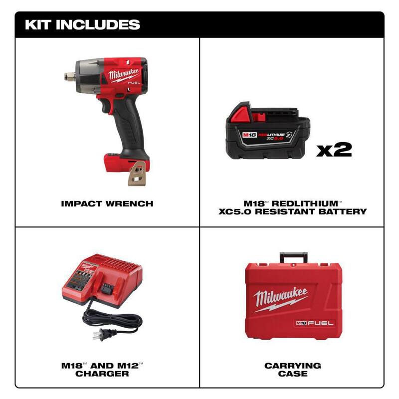 18V Brushless Cordless 1/2 in. Impact Wrench with Impact Socket Set Y154