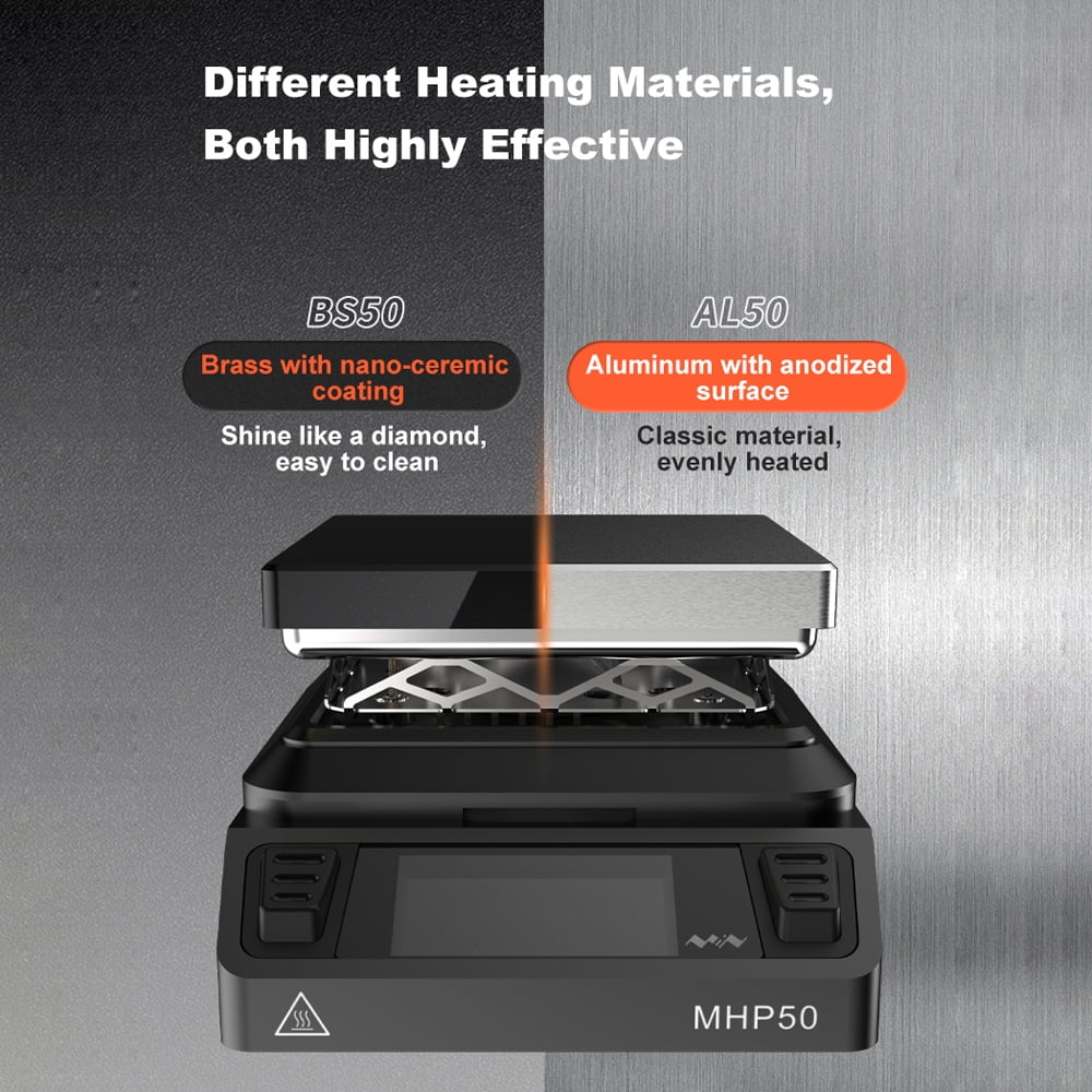 50*50mm Constant Temperature Heating Platform with LCD Display T4800
