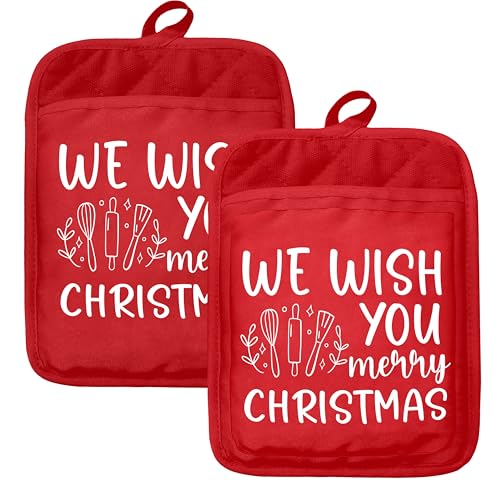 Christmas Gingerbread Tree Pot Holders and Oven Mitts P811