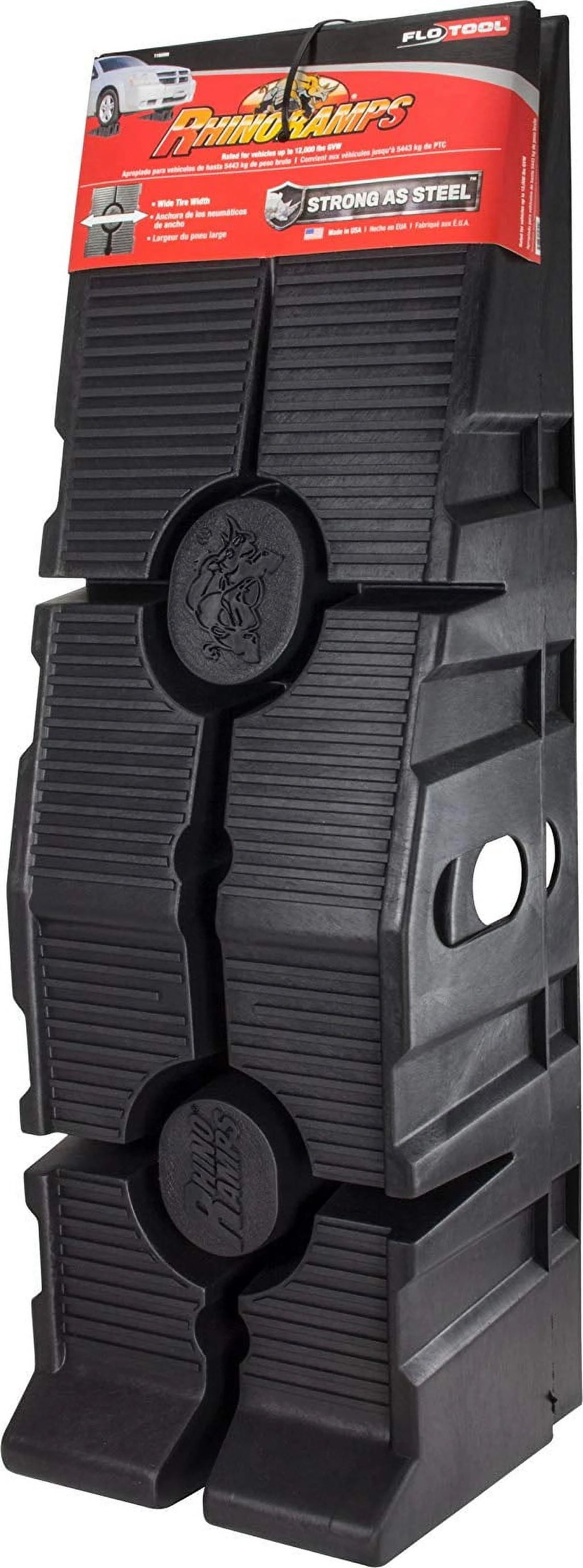 Black Resin Vehicle Ramp Pair 12,000lb 2 Pieces M1261
