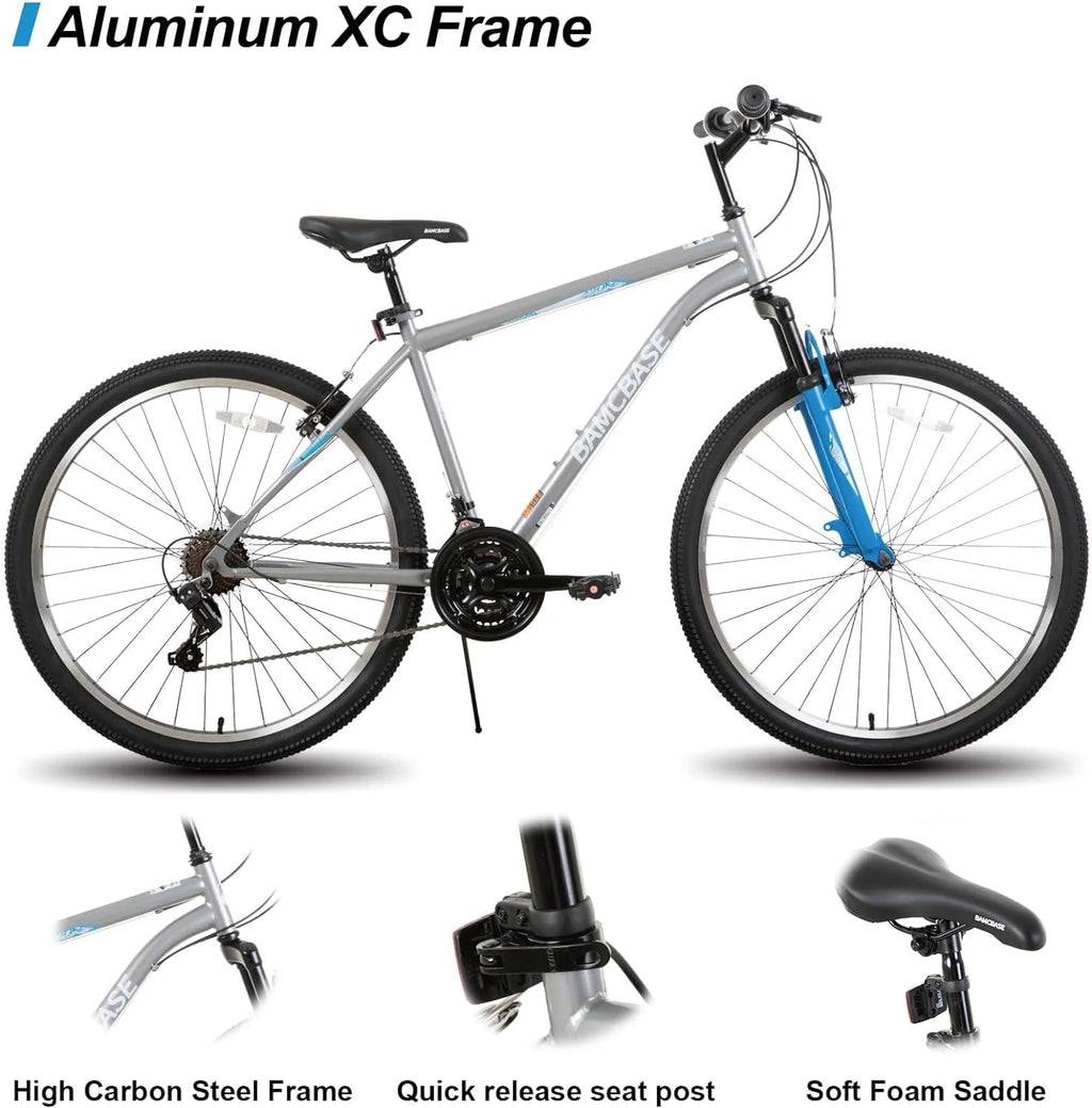 26 27.5 Inch Mountain Bike 21 Speeds Hardtail Bicycle R95066