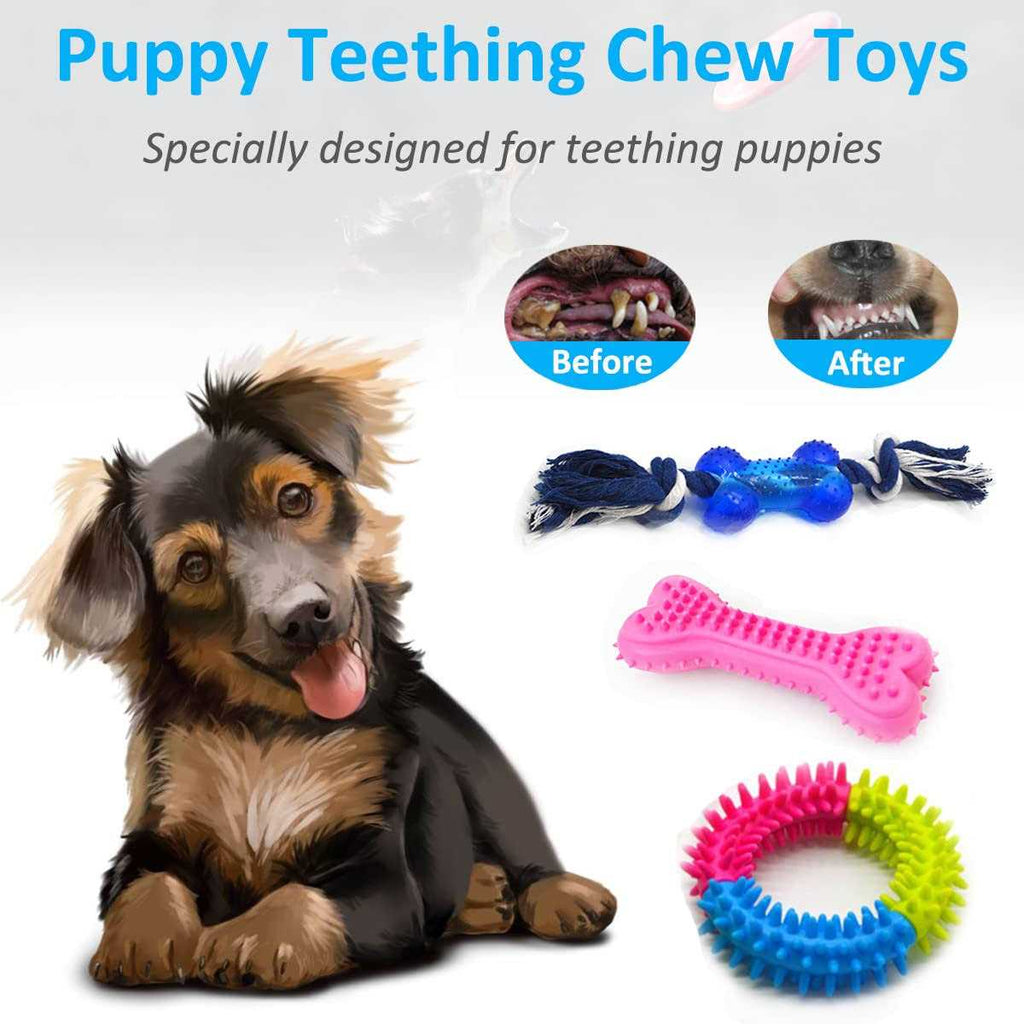 15 Pack Durable Puppy Teething Chew Toys J9914