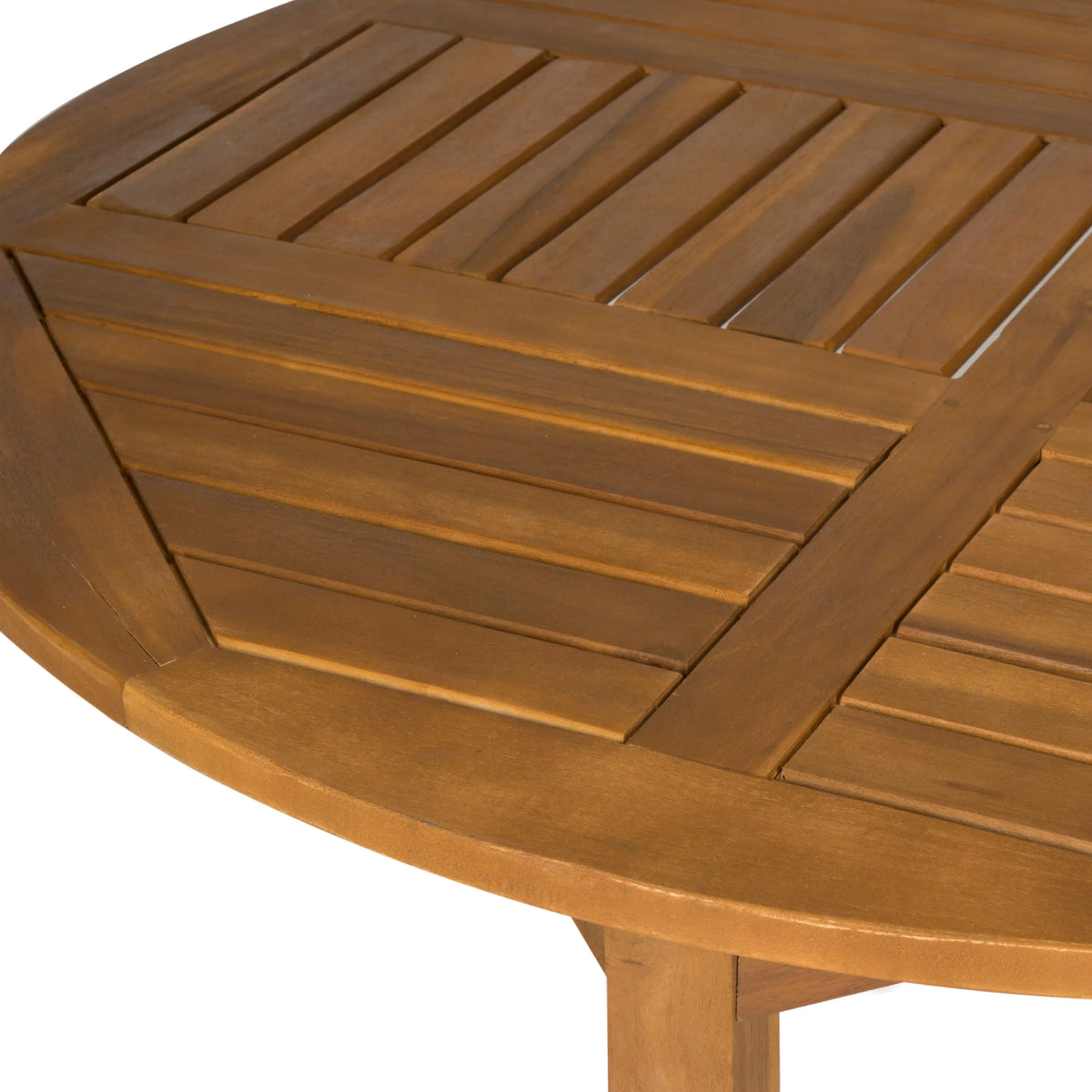 Teak Brown Round Outdoor Coffee Table V68919