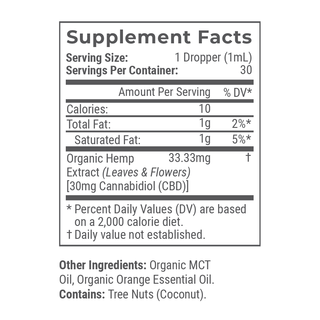 Organic CBD Tincture S38550