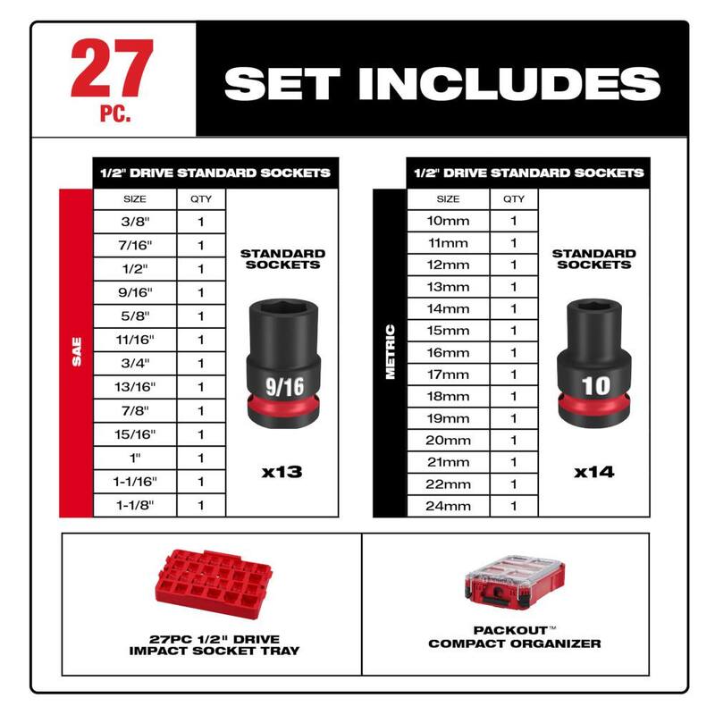 18V Brushless Cordless 1/2 in. Impact Wrench with Impact Socket Set Y154