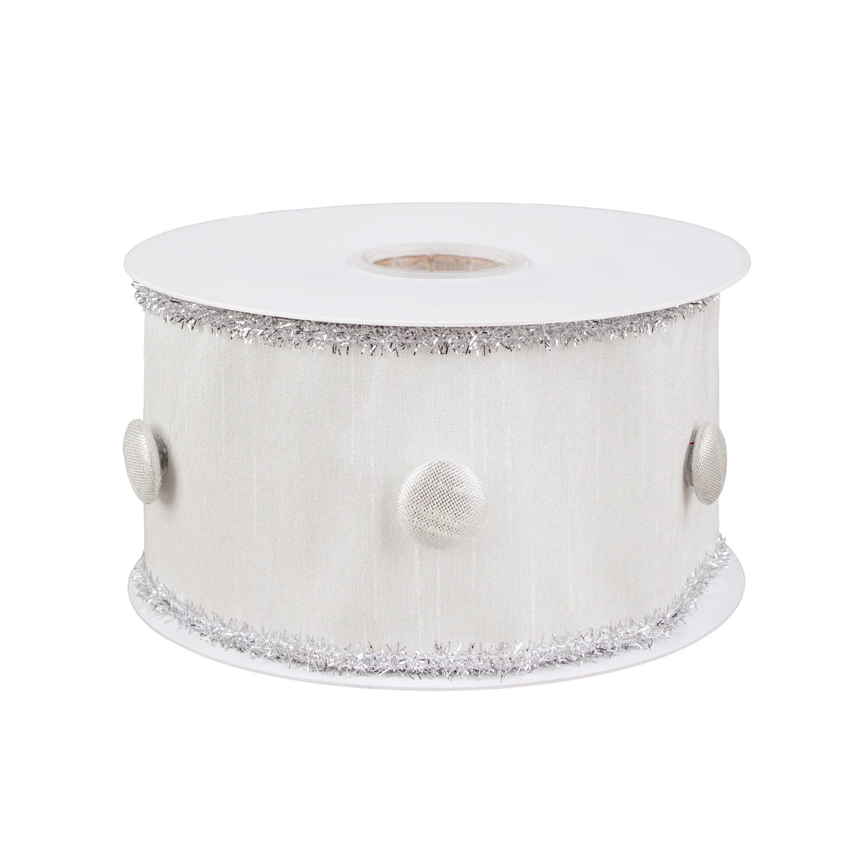 Ivory 3 in Double Fused Dupioni Ribbon A498761