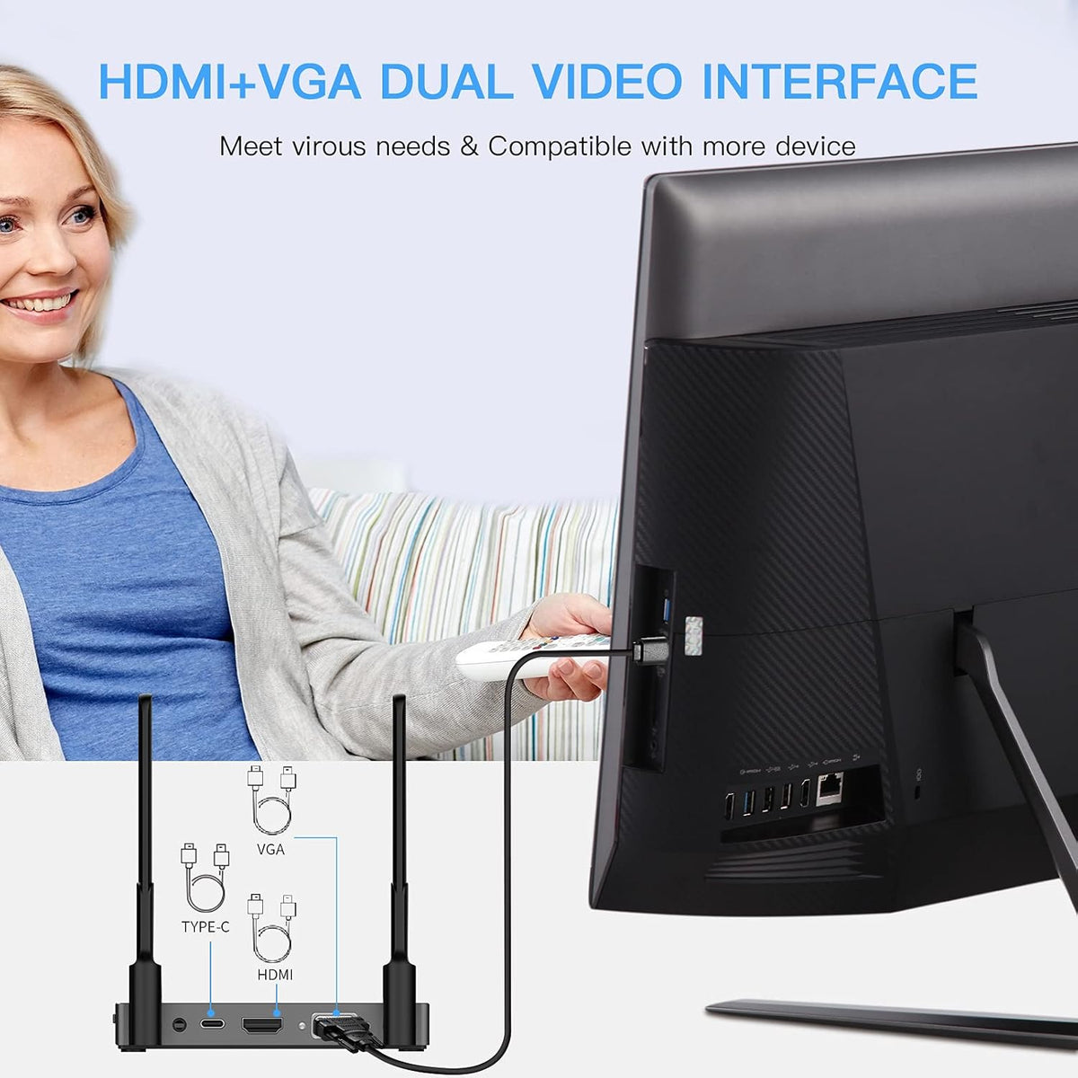 Wireless HDMI Transmitter and Receiver Kit 4K 30Hz T790