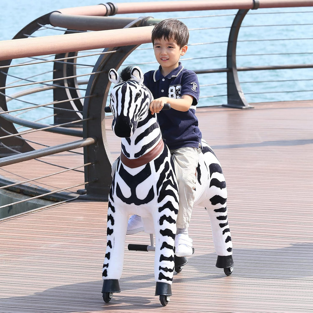 Kids Ride on Zebra Plush Riding Toy F995494