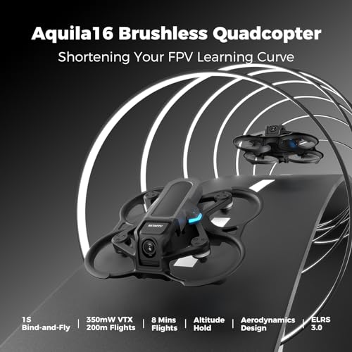 1S Brushless Quadcopter with Altitude Hold, 8 Mins Flight, Propeller Guard B476