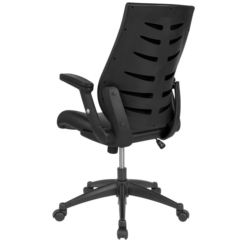 Leather Ergonomic Swivel Office Chair E5561