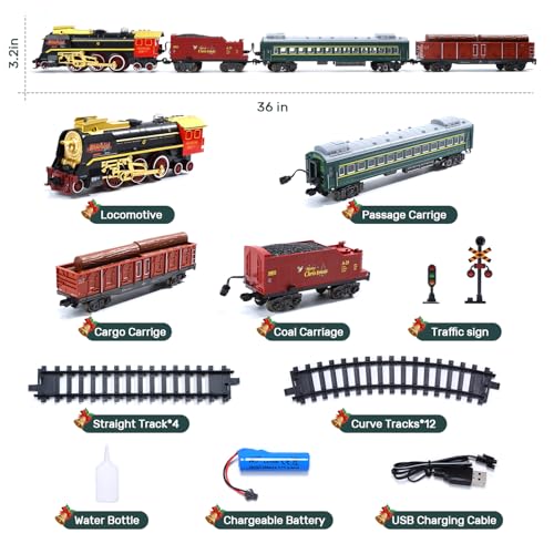 Electric Train Set with Smoke, Sound and Lights R574648