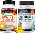 High Strength Vitamin D3 5000 IU 125 mcg Plus Magnesium Bisglycinate Capsules E9569