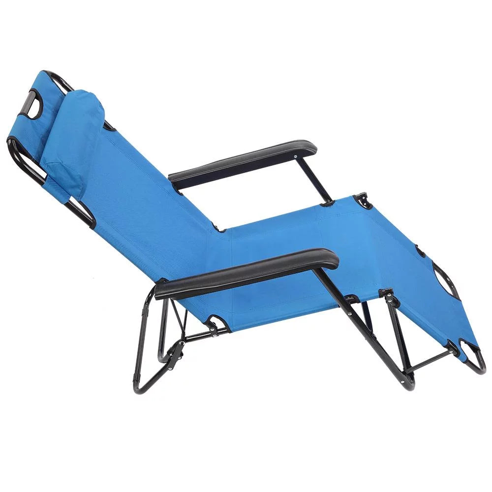 Folding Lounge Chaise Recliner Portable Chair B70688