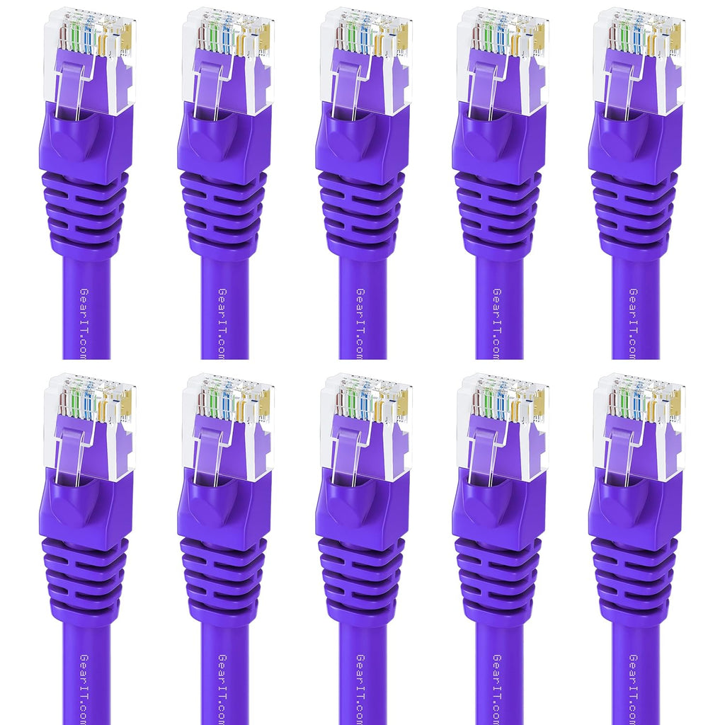 Cat 6 Ethernet Cable 6 ft 10-Pack Black U778