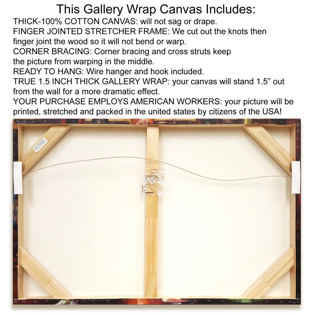 Springing Leaves Giclee Print on Wrap Canvas J4466