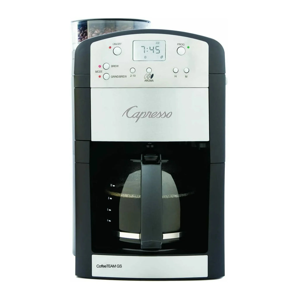 Black Coffee Maker with Conical Burr Grinder S362311