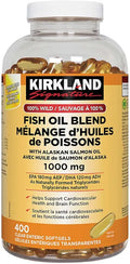 Wild Fish Oil Blend with Alaskan Salmon Oil, 1000mg, 400 Softgels J705