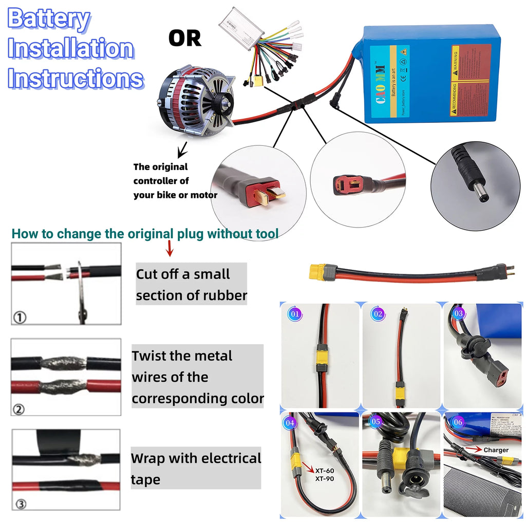 48V 10Ah Lithium Battery for Electric Bike Scooter N3371