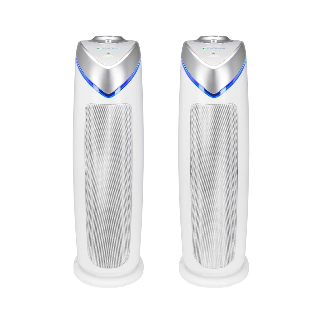 Tower Air Purifier with True HEPA Filter and UV-C Sanitizer, 2-Pack P29963