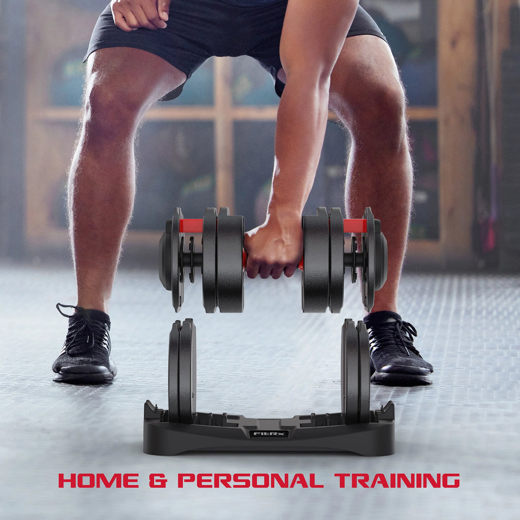 Adjustable Dumbbell 10-90 lbs Black Single H607300