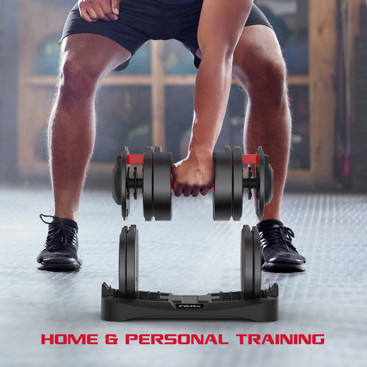 Adjustable Dumbbell 10-90 lbs Black Single H607300