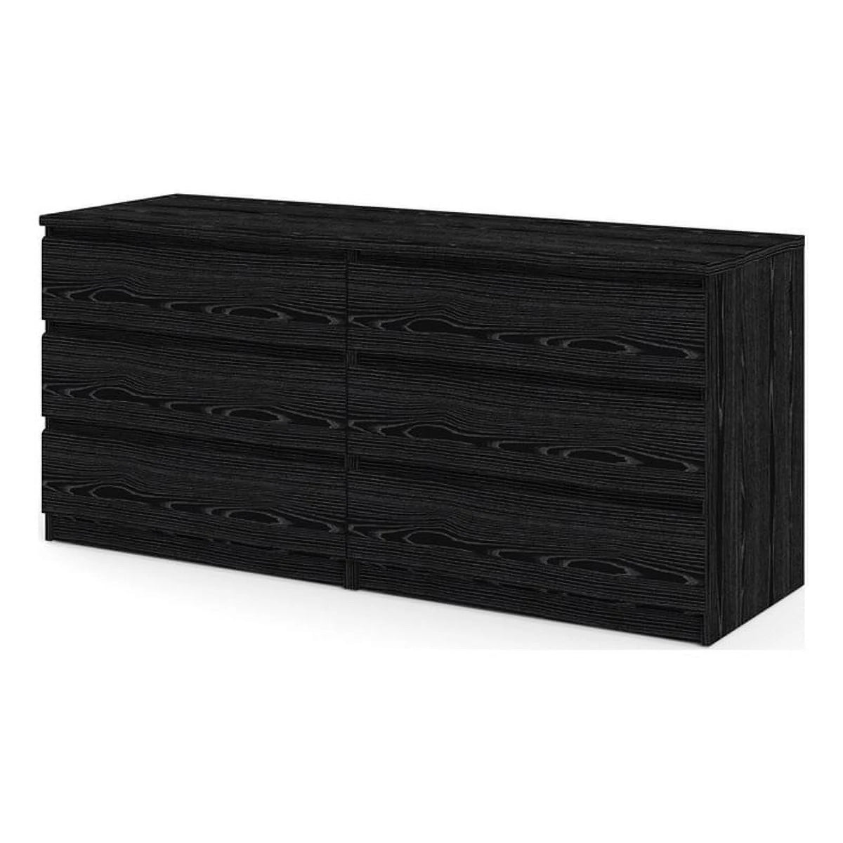 2 Piece Full Bed and 6 Drawer Double Dresser Set Y2605