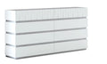 White Double Dresser H6803