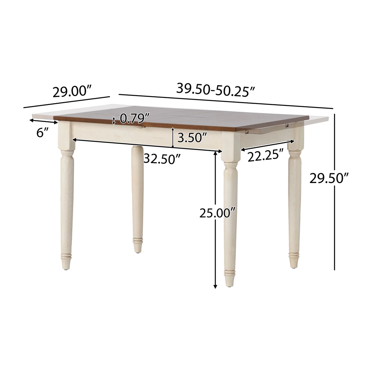 Rectangular Expandable Dining Table A490